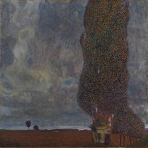 »Tordenvejr på vej« (Den store poppel II) af Gustav Klimt