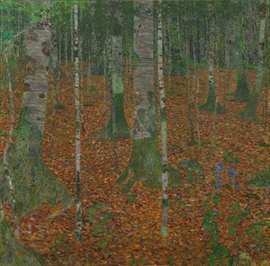 Birch Forest, 1903.dani af Gustav Klimt