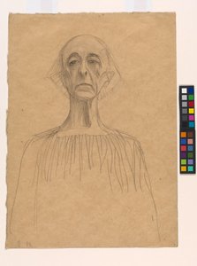 Buste af en mand af Gustav Klimt