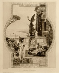 Das antike Teater i Taormina af Gustav Klimt