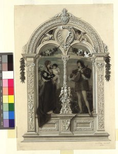 »Ungdommen« (Forlæg for: Gerlach  Schenk, Allegorier og emblemer, bind 1, nr. 8) af Gustav Klimt