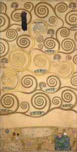 Design til stoclet-frisen. Detalje. 1905/09 af Gustav Klimt
