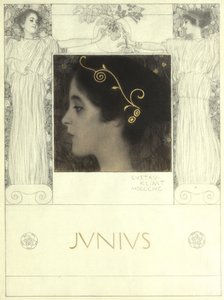»Junius« (Forlæg til: Gerlach  Schenk, Allegorien N.F. nr. 53) af Gustav Klimt