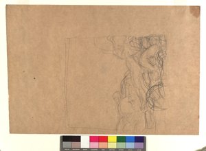 Kompositionsskizze für das Bild "Irrlichter" af Gustav Klimt