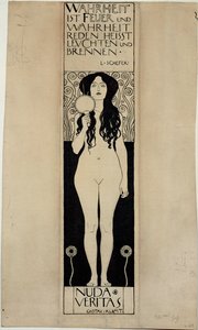 Nuda Veritas, studie til et senere oliemaleri af Gustav Klimt