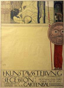 Plakat for den første udstilling af Secession 