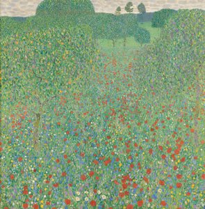 Valmuemark af Gustav Klimt