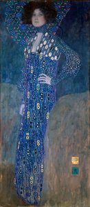Portræt af Madame Floge af Gustav Klimt