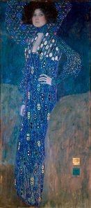 Portræt af Madame Floge af Gustav Klimt