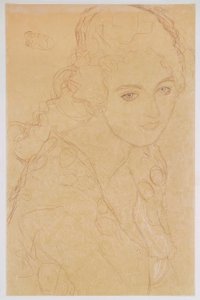Portræt af Ria Munk III af Gustav Klimt