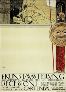 Plakat for den første kunstudstilling af Secession Art Movement, 1898
