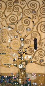 Skitser til frisen til Palais Stoclet i Bruxelles, Belgien (akvarel og blyant på papir) af Gustav Klimt