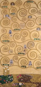 Skitser til frisen til Palais Stoclet i Bruxelles, Belgien (akvarel og blyant på papir) af Gustav Klimt