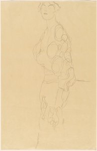 Stående Kvinde af Gustav Klimt