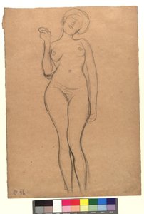 Stehender weiblicher Akt af Gustav Klimt