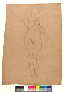 Stehender weiblicher Akt af Gustav Klimt