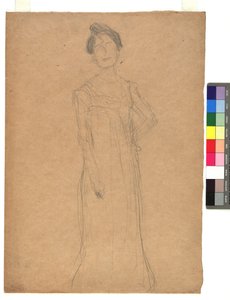 Studie zu einem Damenporträt af Gustav Klimt