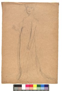 Studie zu einem Damenporträt af Gustav Klimt