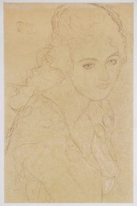 Studie til maleriet Portræt Ria Munk III af Gustav Klimt