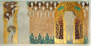 Beethoven-frisen, detalje af Gustav Klimt