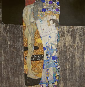 Kvindens tre aldre af Gustav Klimt