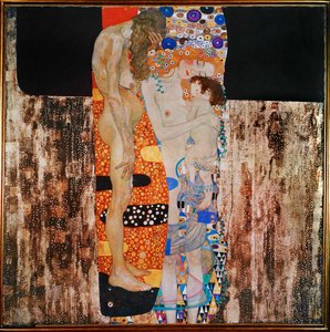 Menneskets tre aldre af Gustav Klimt