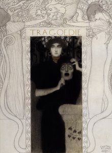 Tragedie, 1897 af Gustav Klimt