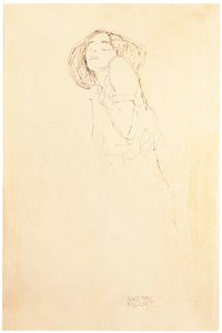 Kvinde fra venstre af Gustav Klimt