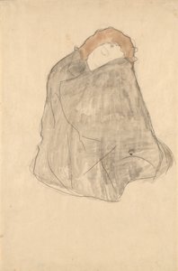Siddende kvinde, 1908-1909 af Gustav Klimt