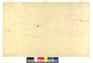 Zwei liegende weibliche Akte in Umarmung af Gustav Klimt