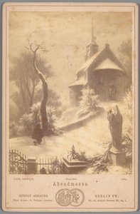Fotogengivelse af maleriet Abendmesse af Carl Arnold Abendmesse (titel på objekt) af Gustav Schauer