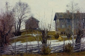 Forår tø af Gustav Wentzel