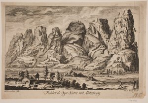 "De syv søstre bjerget ved Alstahaug" af Gustav de Lode