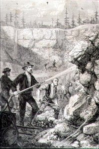 Guldprospektering i Californien i 1860