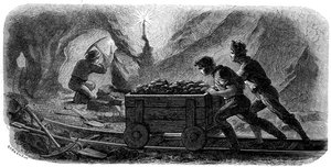 Quartz Mining, Californien, 1859. af Gustave Adolphe Chassevent Bacques