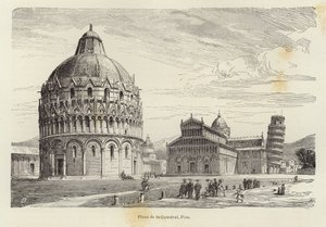 Katedralpladsen, Pisa af Gustave Bauernfeind