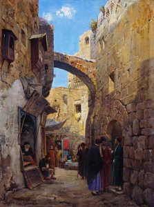 Gadebillede i Jerusalem