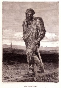 Jean Valjean - i "" Les Misérables "" af Victor Hugo, ill. af Brion, red. Hetzel og Lacroix