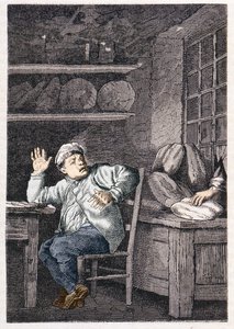 Le vol de Jean Valjean - i ""Les Misérables"" af Victor Hugo, ill. af Brion, red. Hetzel og Lacroix