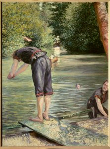 Badende. Maleri af Gustave Caillebotte (1848-1894) af Gustave Caillebotte