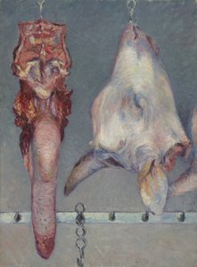 Kalvehoved og Oksetunge, c.1882 af Gustave Caillebotte