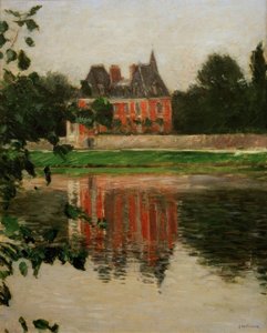 Slot ved bredden af ​​Seinen, Argenteuil af Gustave Caillebotte