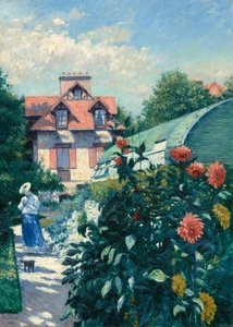 Dahliaer, Have ved Petit Gennevilliers af Gustave Caillebotte