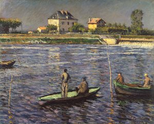 Fiskere på Seinen af Gustave Caillebotte