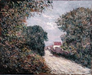 Sti ved kanten (olie på lærred) af Gustave Caillebotte