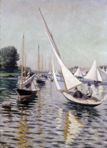 Regatta i Argenteuil, 1893. af Gustave Caillebotte