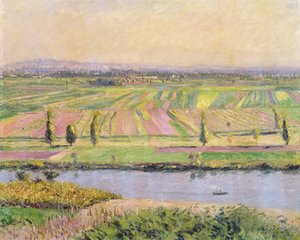 Gennevilliers-sletten fra Argenteuils bakker, 1888 af Gustave Caillebotte