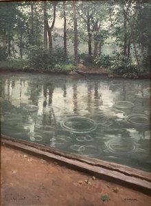 Yerres, effekten af regn, 1875. Gustave Caillebotte af Gustave Caillebotte
