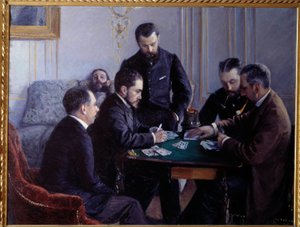 Den besværlige del. Maleri af Gustave Caillebotte (1848-1894) af Gustave Caillebotte