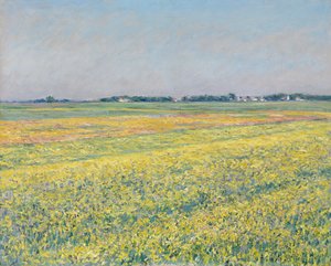 Gennevilliers-sletten, gule marker af Gustave Caillebotte